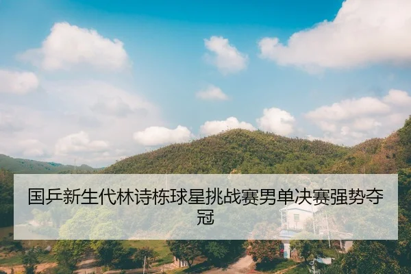 国乒新生代林诗栋球星挑战赛男单决赛强势夺冠